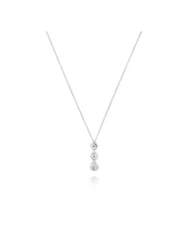 20074586 Margherita three circle 18K white gold necklace - DAMIANI - BALAAN 5