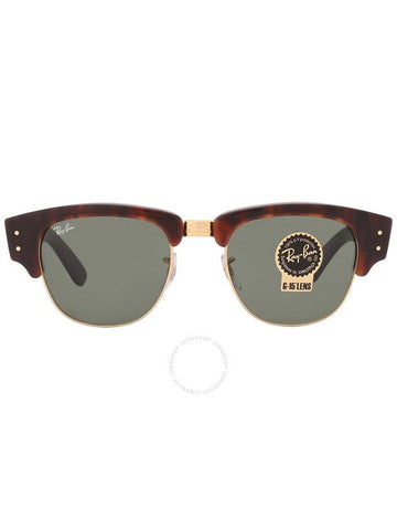 Ray Ban Mega Clubmaster Green Square Unisex Sunglasses RB0316S 990/31 53 - RAY-BAN - BALAAN 1