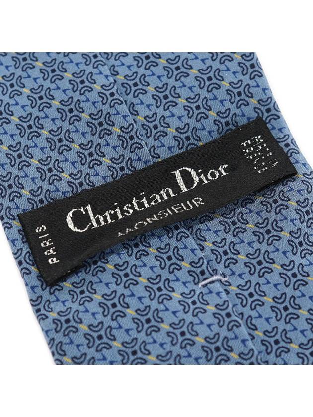 100 silk blue patterned tie - DIOR - BALAAN 7