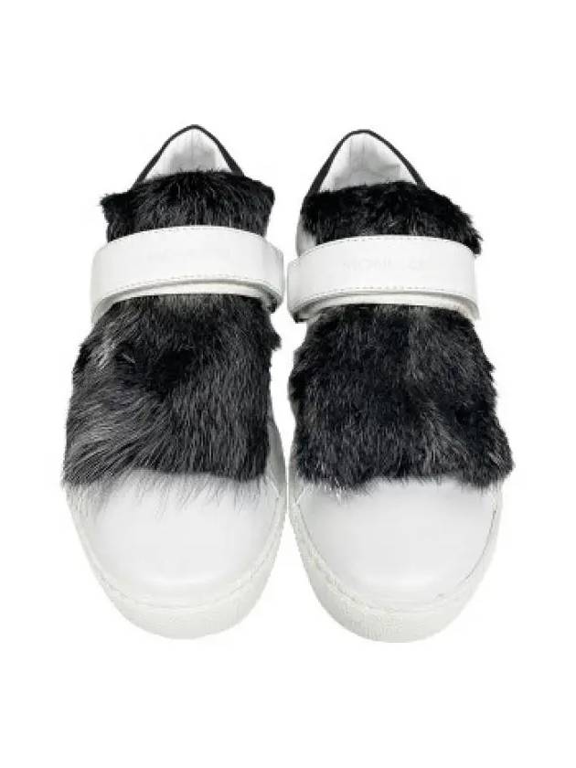 2016000 019S9 005 fur sneakers white - MONCLER - BALAAN 4