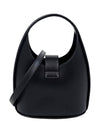 Women's Gancini Buckle Mini Hobo Shoulder Bag Black - SALVATORE FERRAGAMO - BALAAN 3