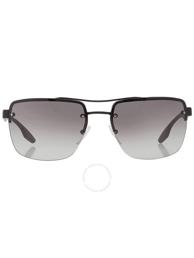 Prada Linea Rossa Grey Gradient Square Men's Sunglasses PS 60US DG03M1 62 - PRADA - BALAAN 1