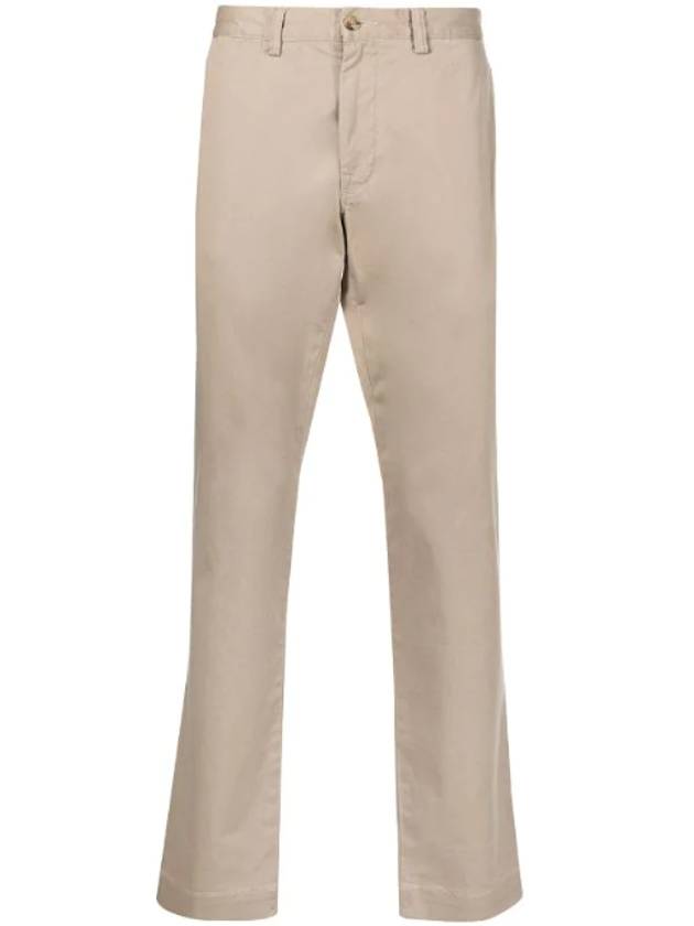 Logo Slim Fit Straight Pants Beige - POLO RALPH LAUREN - BALAAN 1