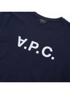 VPC Logo Organic Cotton Short Sleeve T-Shirt Navy - A.P.C. - BALAAN 7