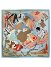 Pele Mele Sellier 70 Scarf Blue Ciel - HERMES - BALAAN 1