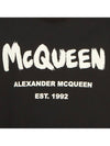 Graffiti Logo Sweatshirt Black - ALEXANDER MCQUEEN - BALAAN 9