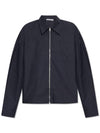 logo full zip shirt - ACNE STUDIOS - BALAAN 1