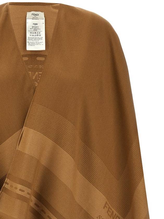 Fendi Jacquard Poncho - FENDI - BALAAN 3