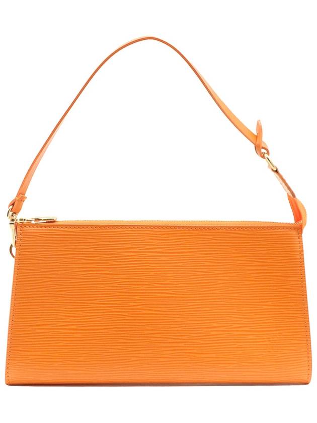 Orange Epi Leather Gold Pochette Accessory Pouch Shoulder Bag M5298H - LOUIS VUITTON - BALAAN 1