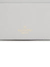 Rockstud Leather Card Wallet Grey - VALENTINO - BALAAN 6