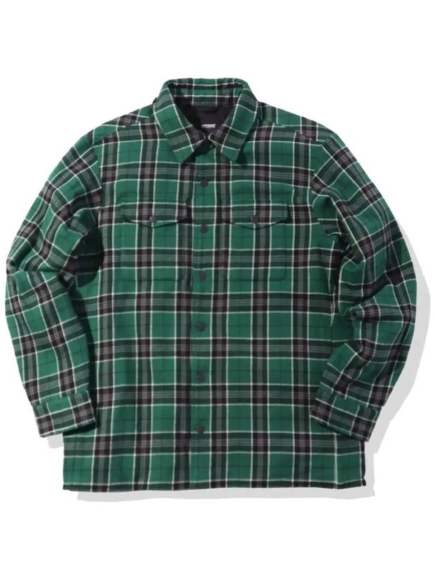 Hunting Flannel Check Long Sleeve Shirt Green - OFFGRID - BALAAN 3