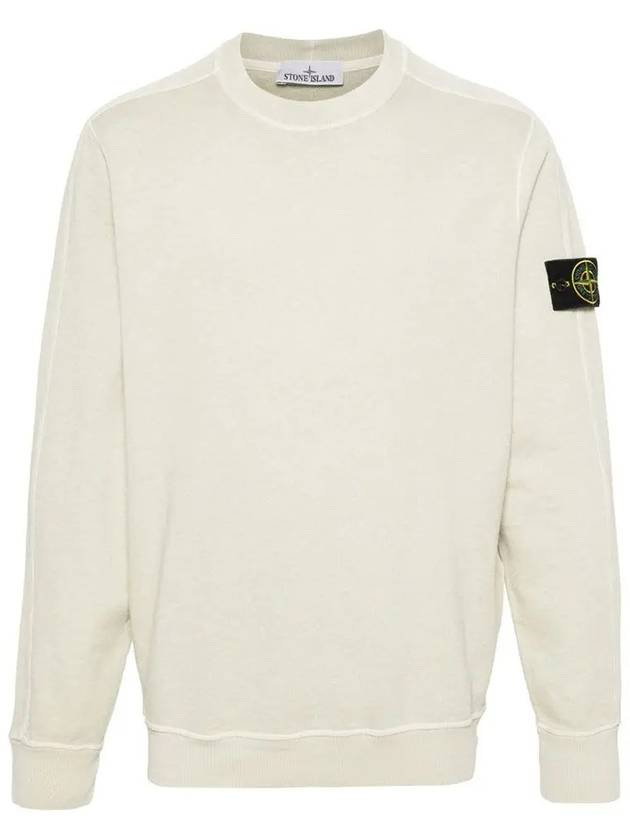 Logo Patch Crew Neck Sweatshirt Pistacchio - STONE ISLAND - BALAAN 2