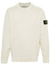 Logo Patch Crew Neck Sweatshirt Pistacchio - STONE ISLAND - BALAAN 3