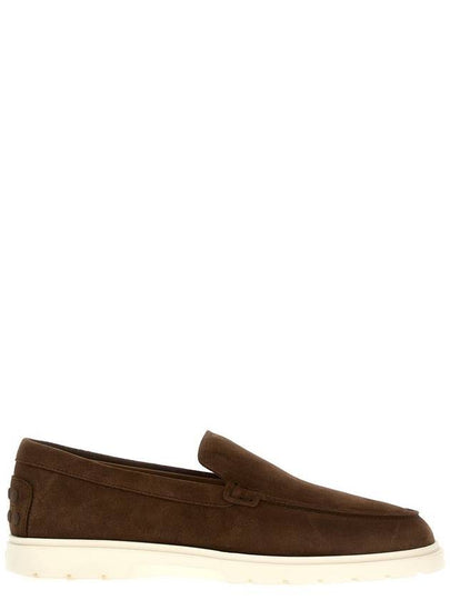 Suede Slipper Loafers Brown - TOD'S - BALAAN 2