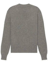 Men's Cashmere Blend Crew Neck Knit Top Grey - AMI - BALAAN 3