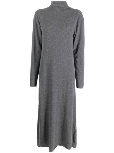 Jil Sander High Neck Cashmere Midi Dress - JIL SANDER - BALAAN 1