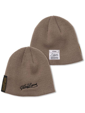 Vatos Squad Embroidered Beanie Brown - STIGMA - BALAAN 1