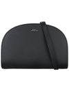 Demi Lune Half Moon Cross Bag Black - A.P.C. - BALAAN 3