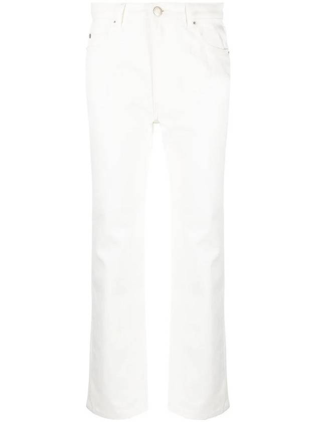 Denim Straight Jeans White - AMI - BALAAN 1