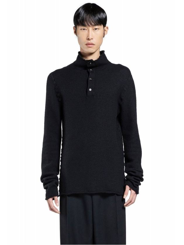 SN Bottega Veneta Black high neck wool fleece pullover sweater 798239 V4JU0 1000 - BOTTEGA VENETA - BALAAN 3