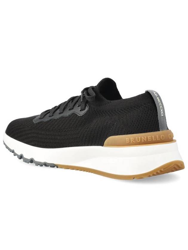 Knit Running Sneakers Black - BRUNELLO CUCINELLI - BALAAN 4