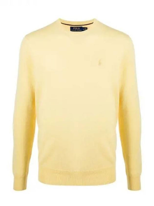 Classic Crew Neck Wool Knit Top Yellow - POLO RALPH LAUREN - BALAAN 2