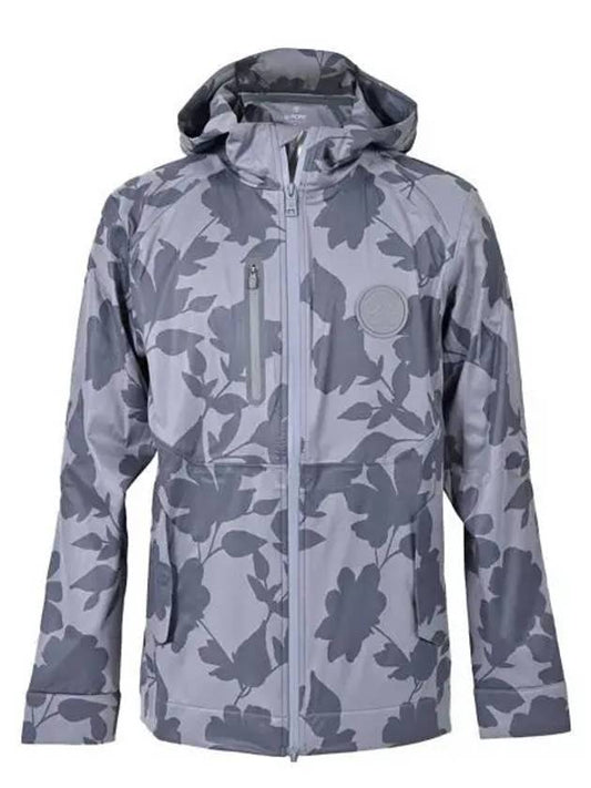 Repeller Soft Shell Floral Hooded Jacket Grey - G/FORE - BALAAN 2