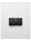 Large Saffiano Leather Long Wallet Silver - PRADA - BALAAN 2