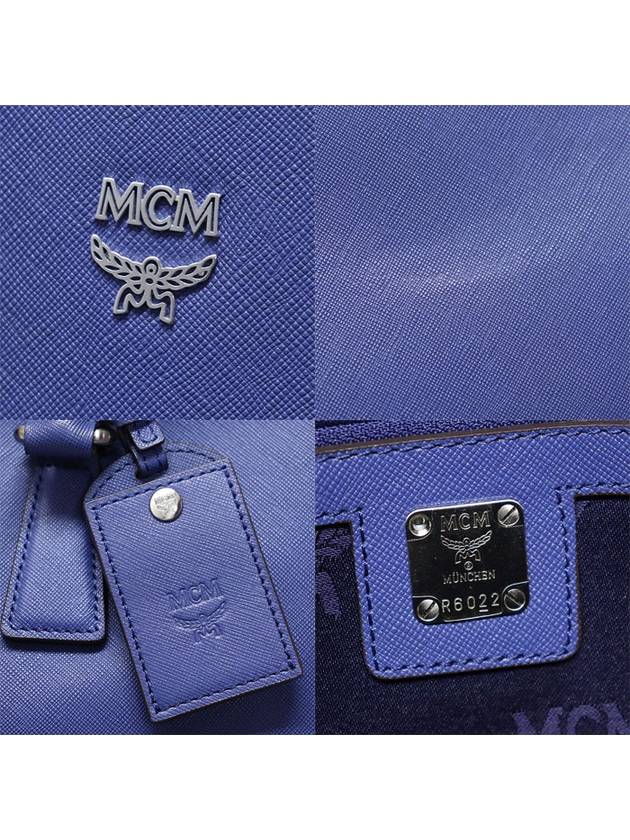 MMF 3SLS15 LU001 Blue Saffiano Silver Logo Briefcase 2WAY - ETC - BALAAN 7