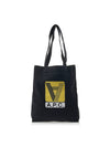 Lou Reverse Logo Printed Cotton Tote Bag Black - A.P.C. - BALAAN 1