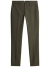 Men s Elote Bonded Fleece Golf Pants Forest Green GMPA11048 M354 - J.LINDEBERG - BALAAN 1