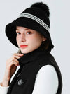 Detachable fox drop wool bucket hat BLACK - MONBIRDIE GOLF - BALAAN 7