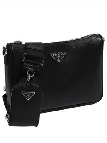 Saffiano leather shoulder bag - PRADA - BALAAN 1