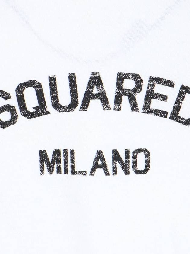 Men's Milan Short Sleeve T-Shirt White - DSQUARED2 - BALAAN 4