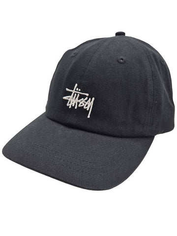 Low Pro Basic Strap Ball Cap Black 1311070 0001 - STUSSY - BALAAN 1