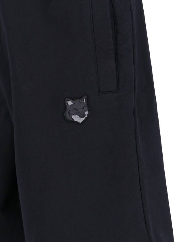 Bold Fox Head Patch Oversized Jog Shorts Black - MAISON KITSUNE - BALAAN 4