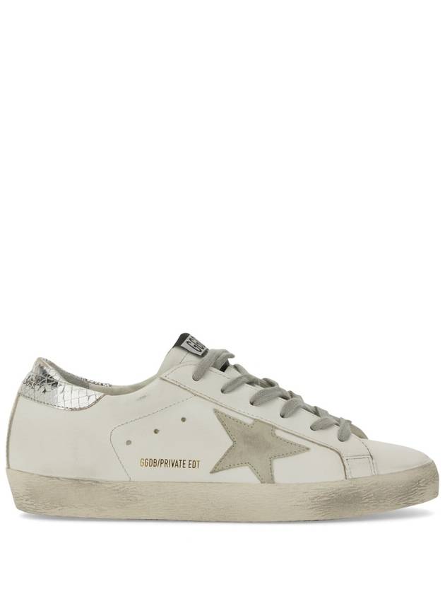 Silver Tab Super Star Low Top Sneakers White - GOLDEN GOOSE - BALAAN 3