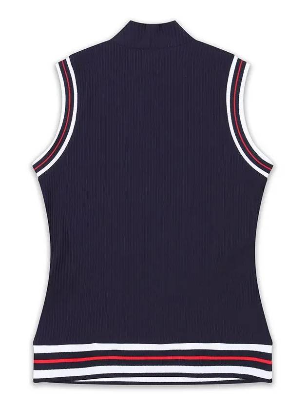 Golfwear Logo High Neck Sleeveless Navy - ONOFF - BALAAN 3