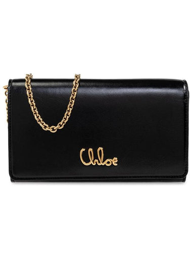 Chloé Wallet On Chain Iconic, Women's, Black - CHLOE - BALAAN 1