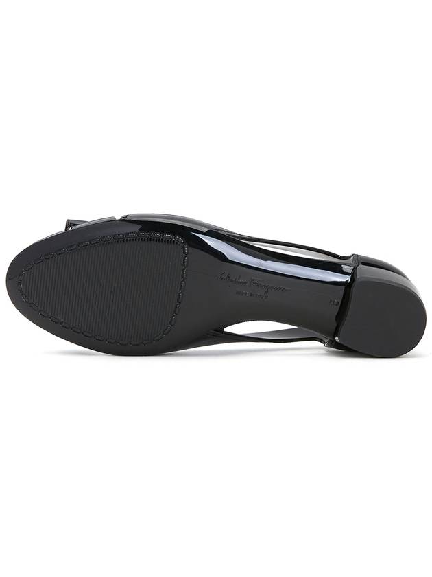 Vara Bow Jelly Ballet Flat Black - SALVATORE FERRAGAMO - BALAAN 6