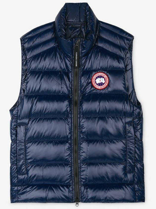 Crofton Logo Patch Padding Vest Atlantic Navy - CANADA GOOSE - BALAAN 2