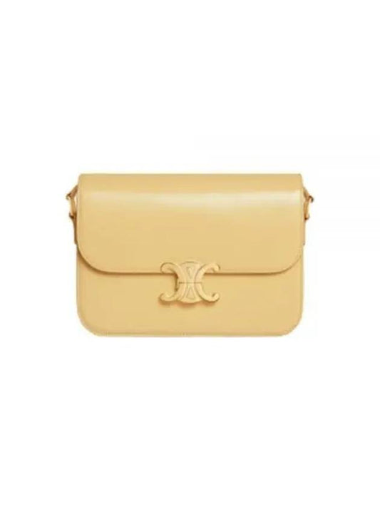 Classique Triomphe Shiny Calfskin Shoulder Bag Pollen - CELINE - BALAAN 2