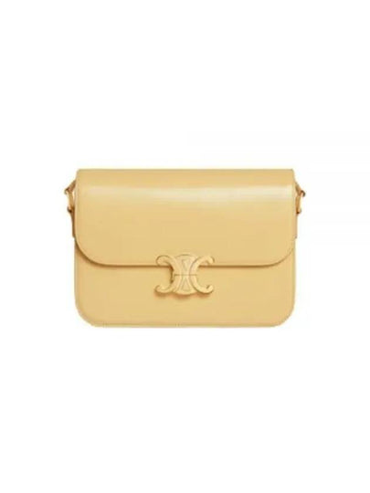 Classique Triomphe Shiny Calfskin Shoulder Bag Pollen - CELINE - BALAAN 2