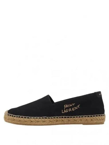 embroidered logo espadrilles - SAINT LAURENT - BALAAN 1