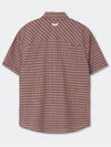 Western Checked Pattern Shirt_Burgundy - KINETO - BALAAN 4