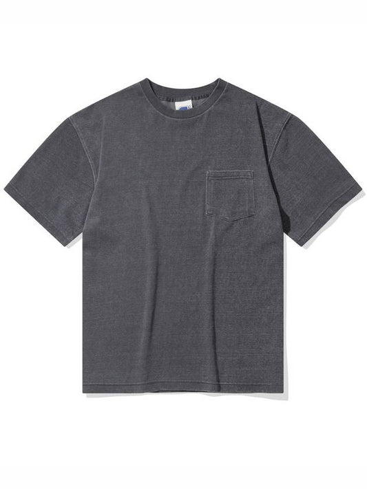 VINTAGE WASHED POCKET TEE CHARCOAL - CITYSTREET - BALAAN 2