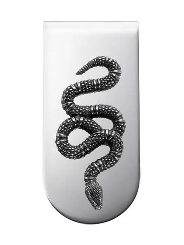 Snake Sterling Silver Money Clip Silver - GUCCI - BALAAN 4