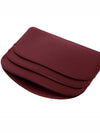 Demi Lune Card Wallet Burgundy - A.P.C. - BALAAN 5