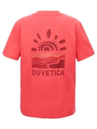 Tiny Light Red Women s Short Sleeve T Shirt - DUVETICA - BALAAN 1