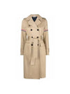 sleeve logo belt trench coat beige - THOM BROWNE - BALAAN 2